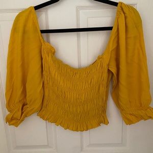 Urban Outfitters Yellow Blouse